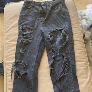 BDG high rise, ripped denim jeans
